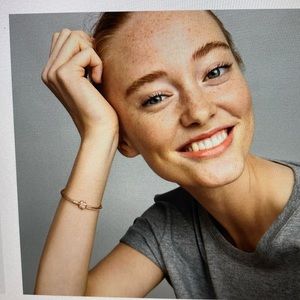 Pandora bracelet new / 14k rose gold- -plated/ stone cubic zirconia/ size M